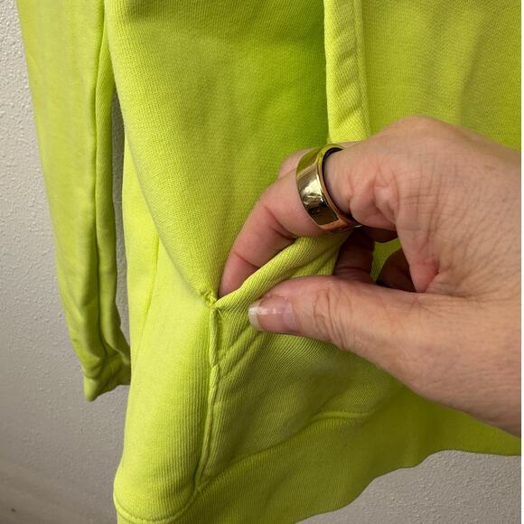 Off-White Contracting Graphic Print Hoodie Lime/Yellow Unisex S - Picture 5 of 15